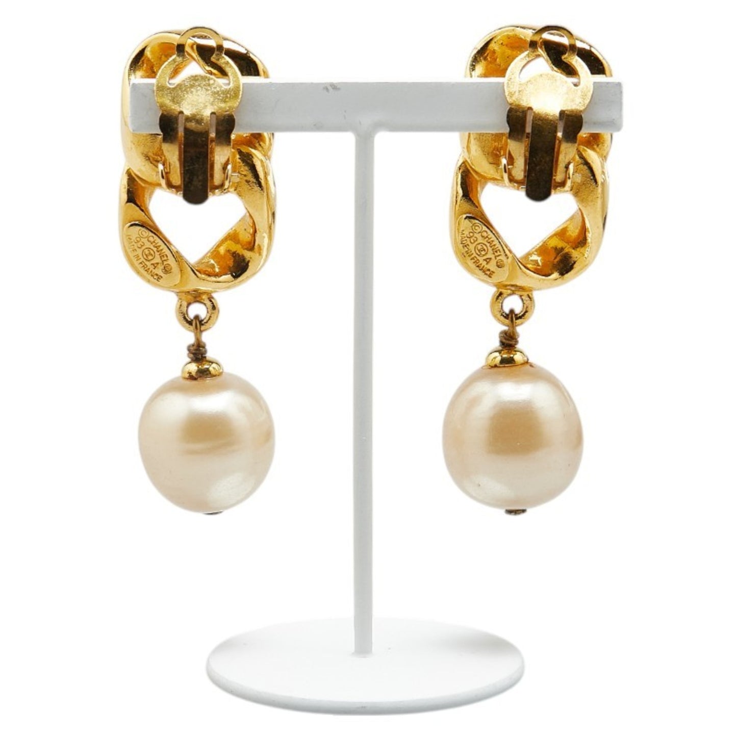 Chanel Gold Gold Plated Earring