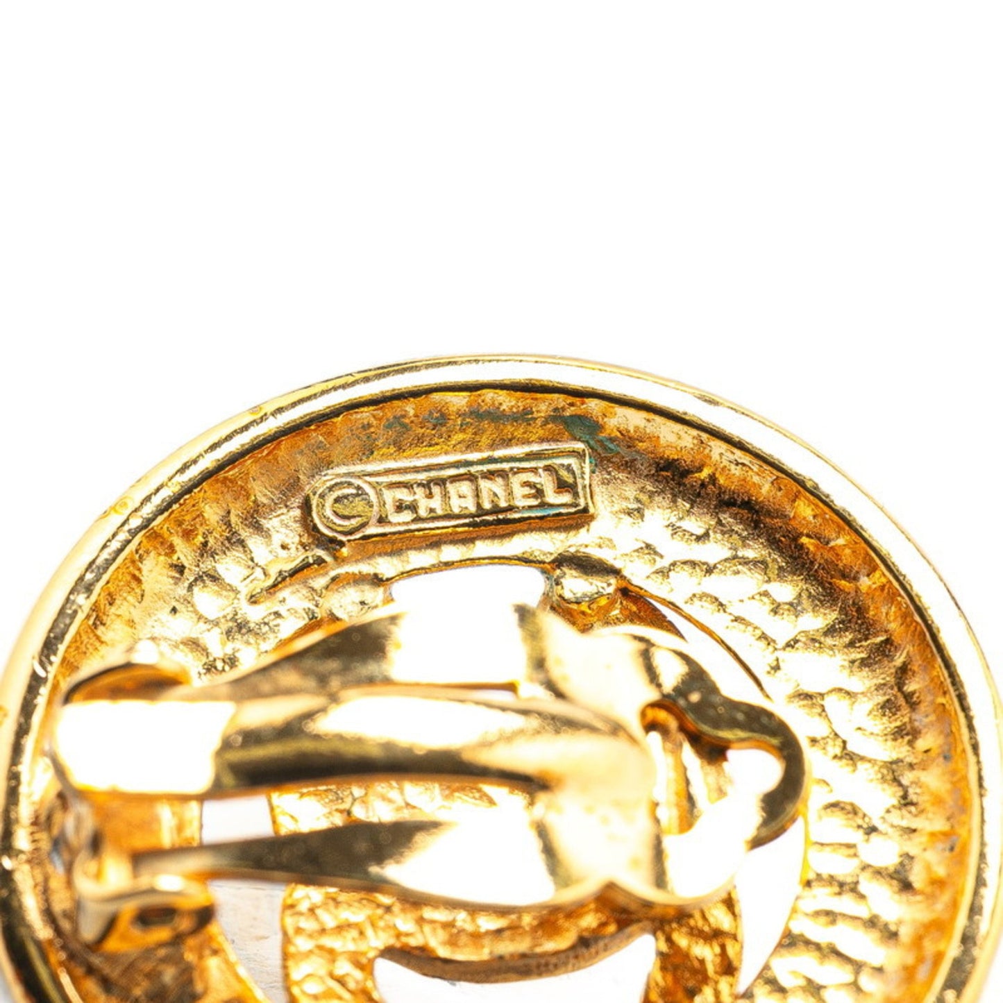 Chanel Gold Gold Plated Coco Mark