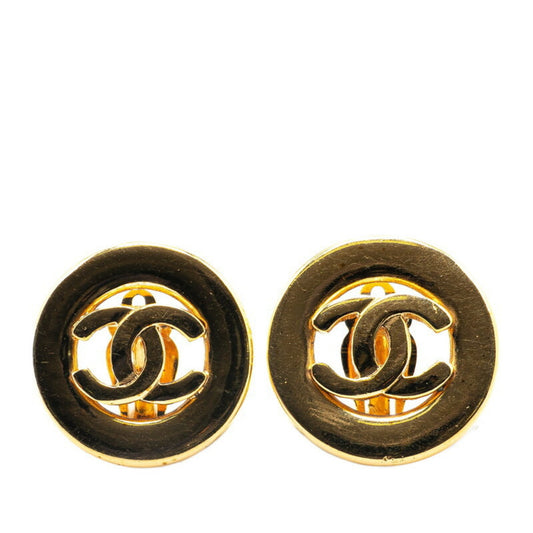 Chanel Gold Gold Plated Coco Mark