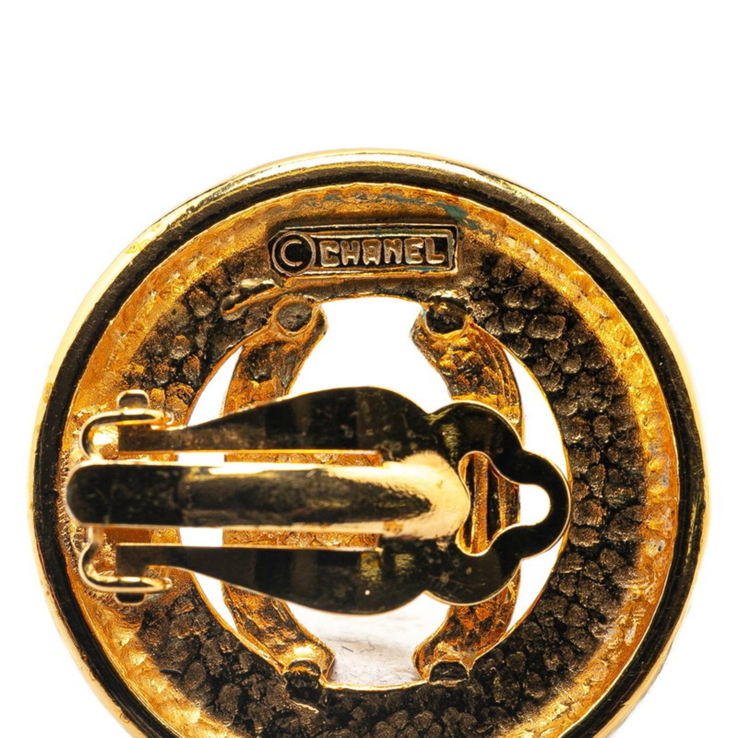 Chanel Gold Gold Plated Coco Mark