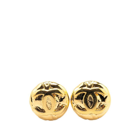 Chanel Gold Gold Plated Coco Mark