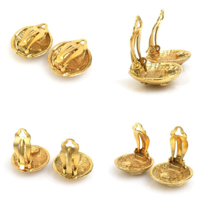 Chanel Gold Gold Plated Coco Mark