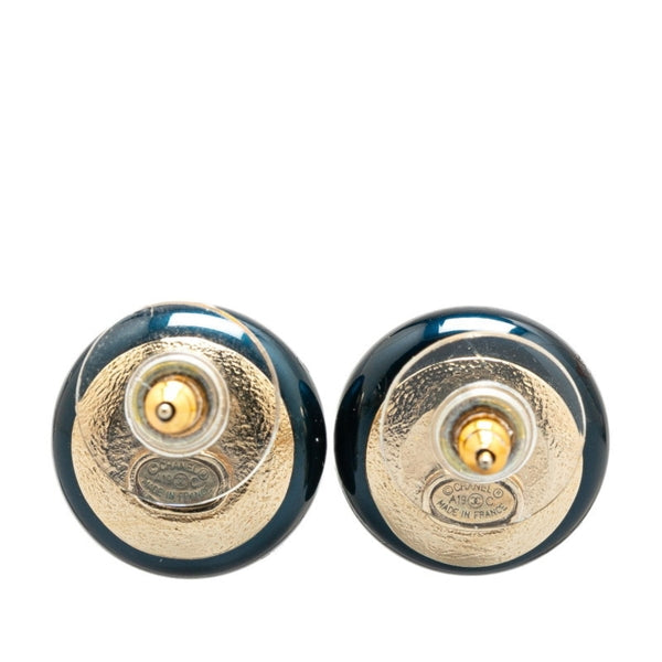 Chanel Gold Gold Plated Earring