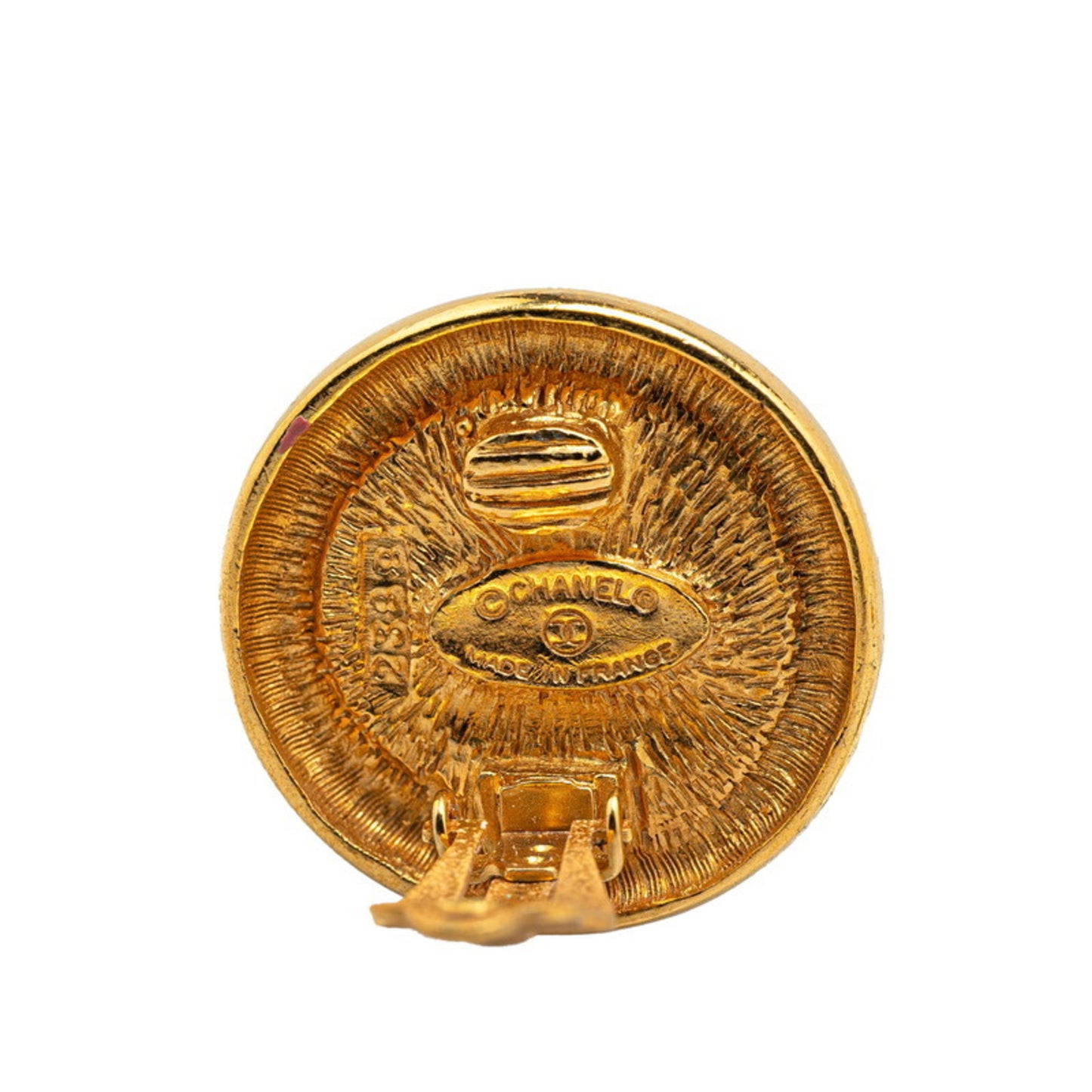 Chanel Gold Gold Plated Coco Mark