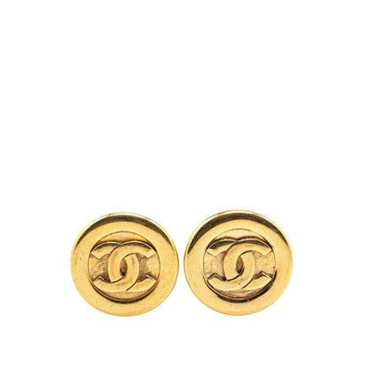 Chanel Gold Gold Plated Earring