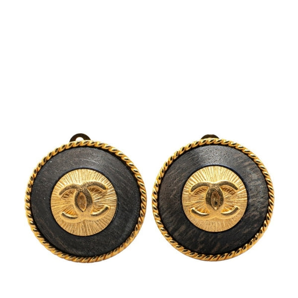 Chanel Gold Gold Plated Coco Mark