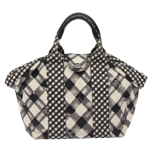 Chanel Black Canvas Handbag