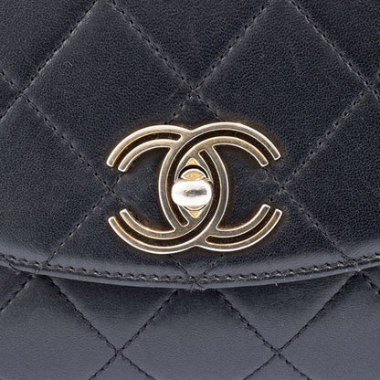 Chanel Black Leather Coco Handle