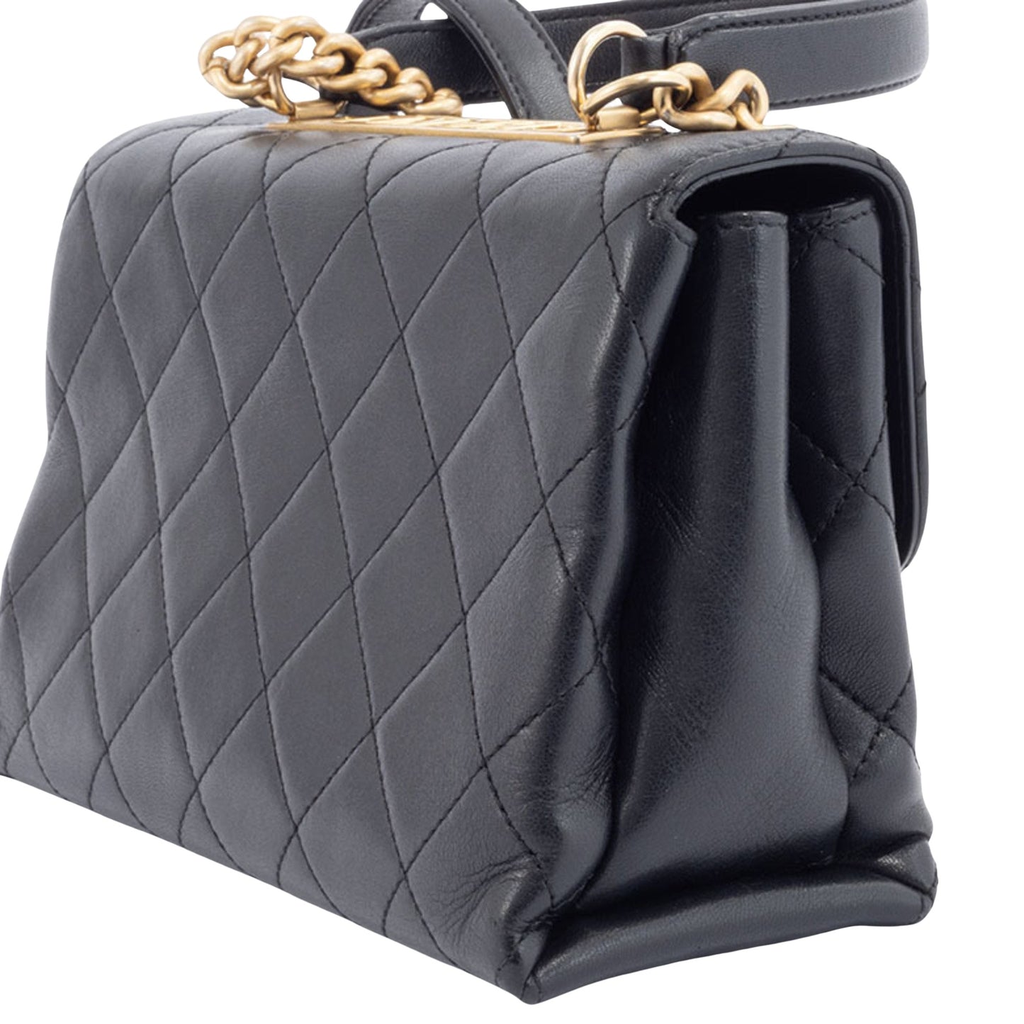 Chanel Black Leather Coco Handle