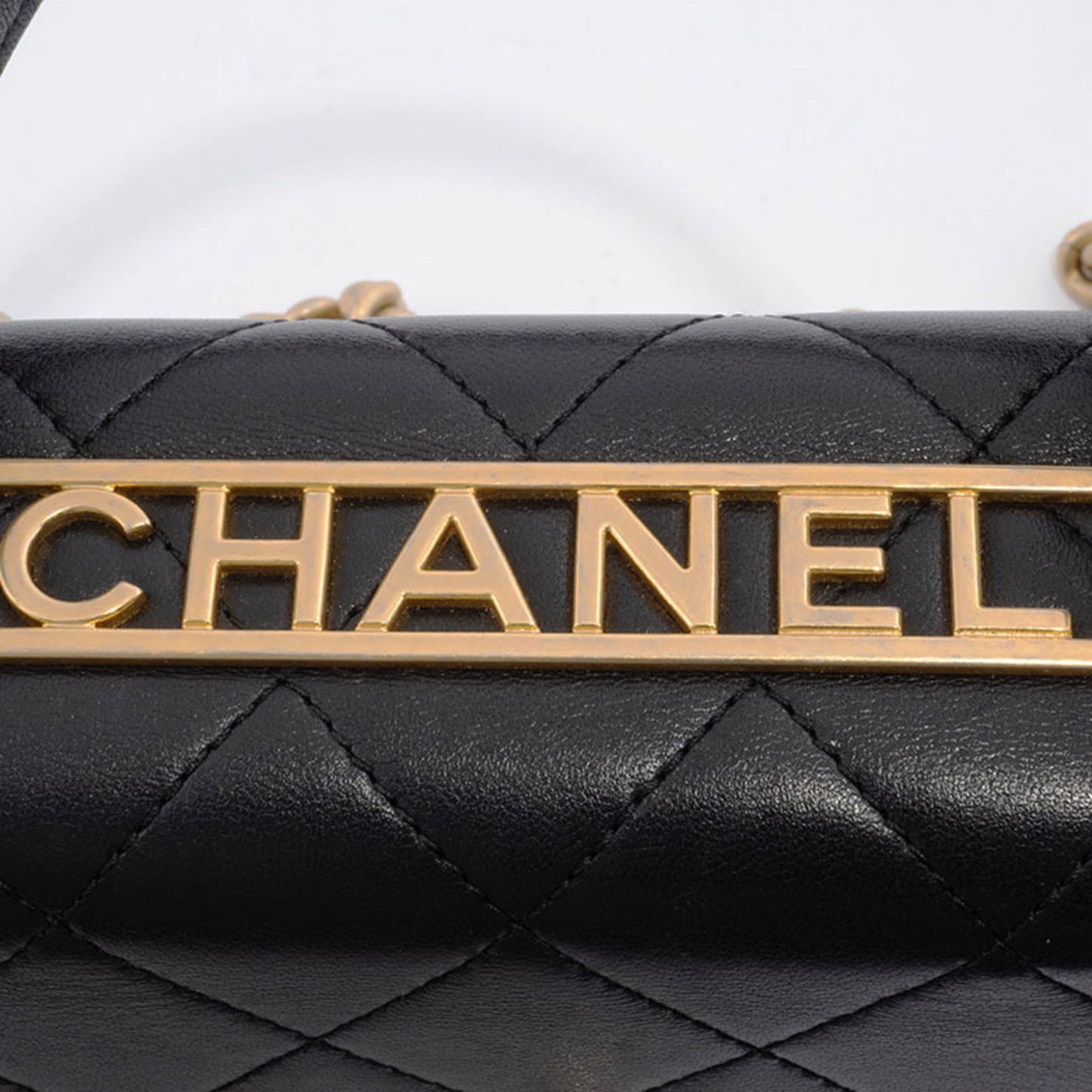 Chanel Black Leather Coco Handle