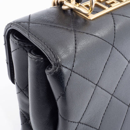 Chanel Black Leather Coco Handle