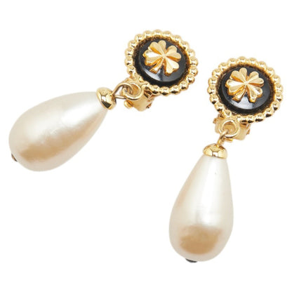 Chanel Black Gold Plated Clover