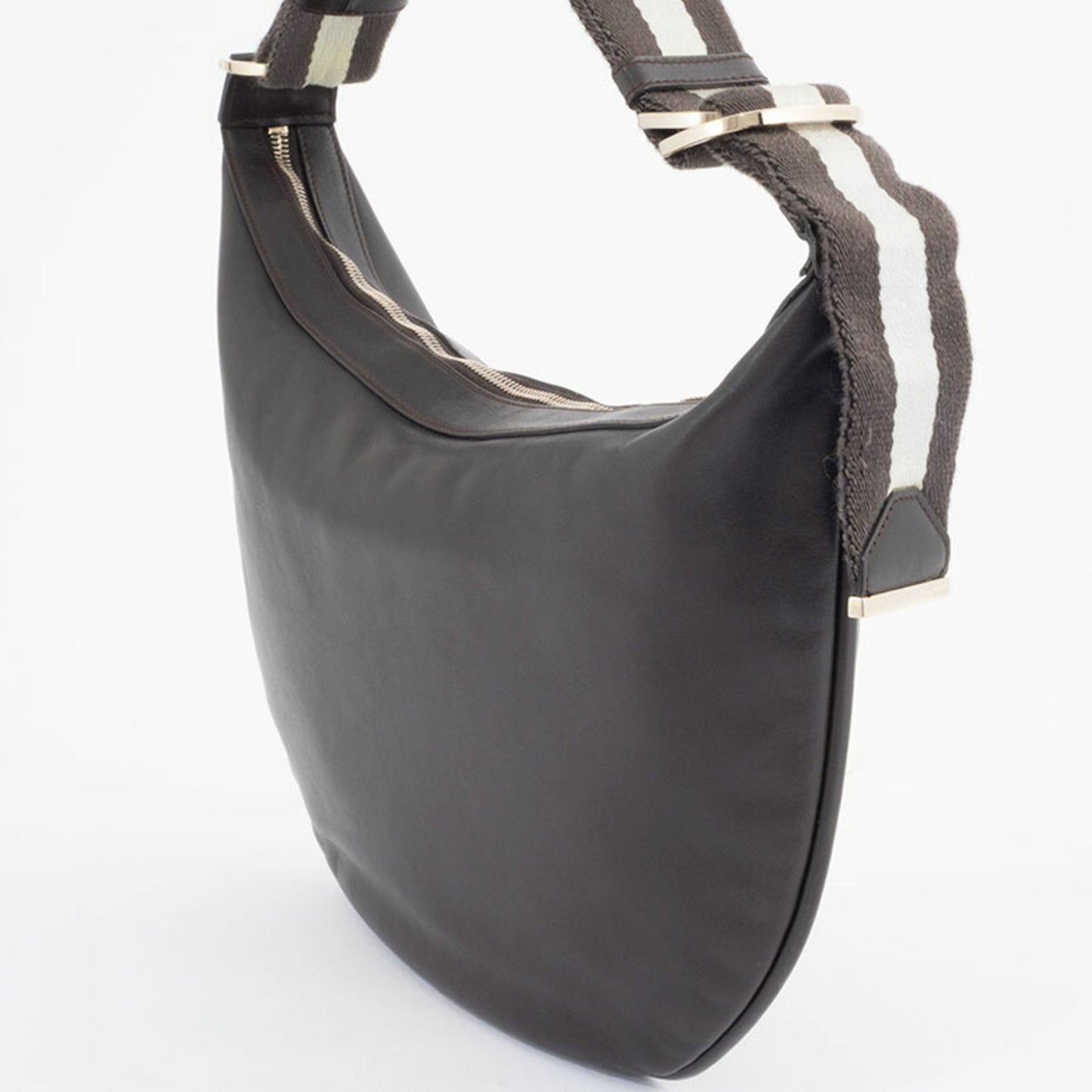 Gucci Brown Leather Hobo