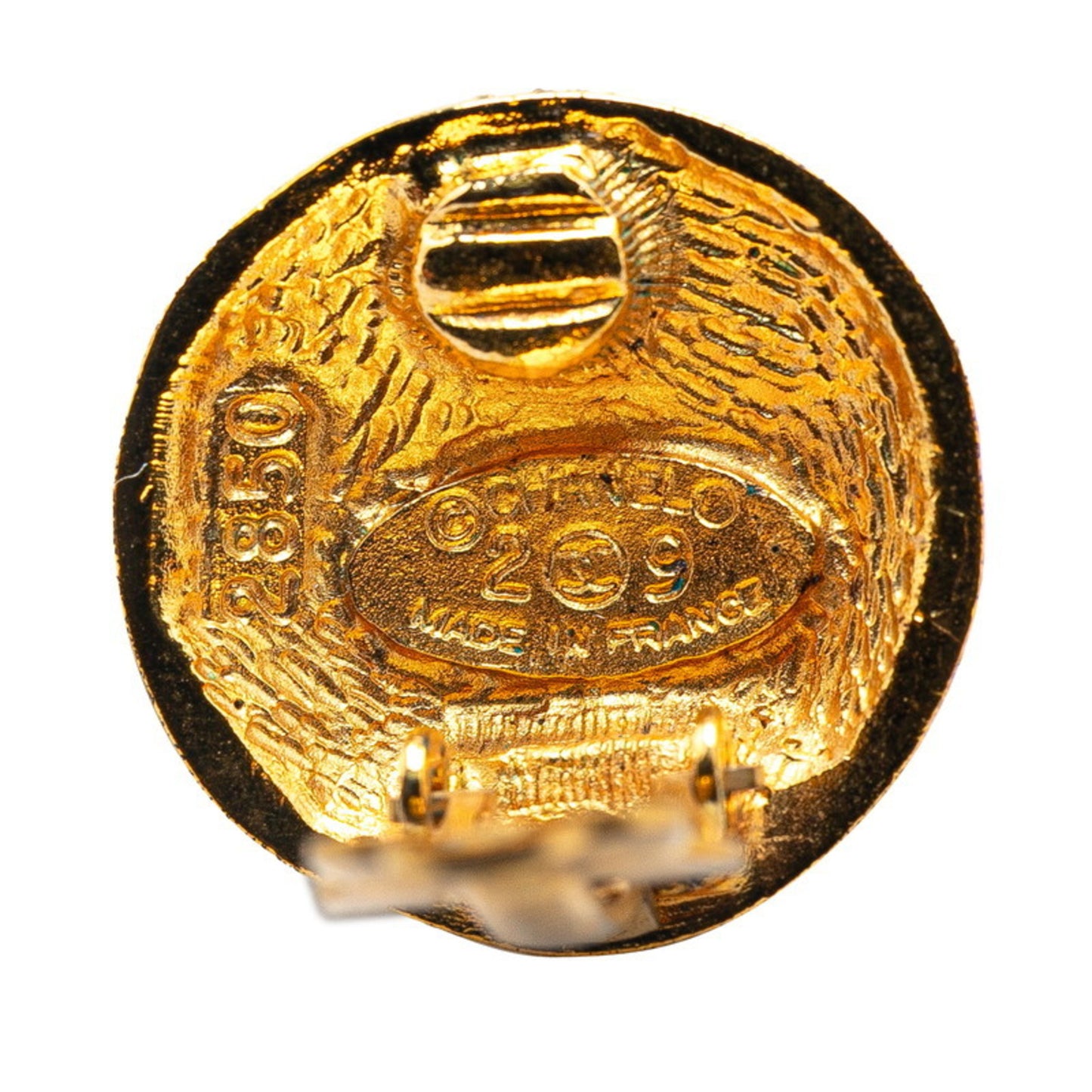 Chanel Gold Gold Plated Coco Mark