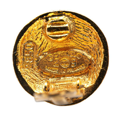 Chanel Gold Gold Plated Coco Mark