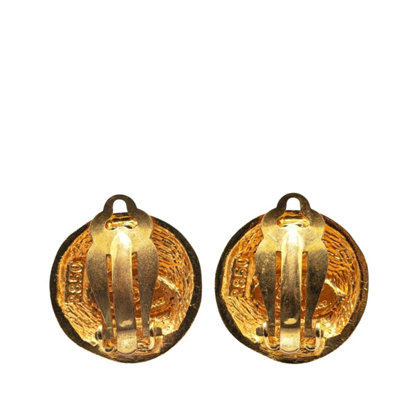 Chanel Gold Gold Plated Coco Mark