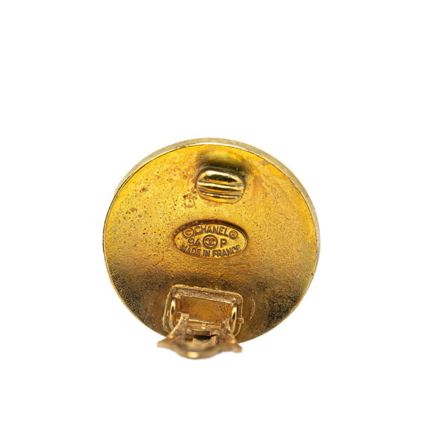Chanel Gold Gold Plated Coco Mark