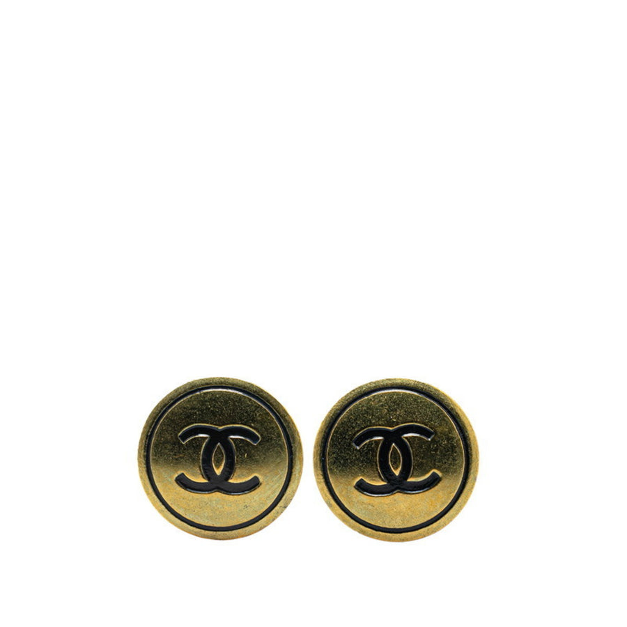 Chanel Gold Gold Plated Coco Mark