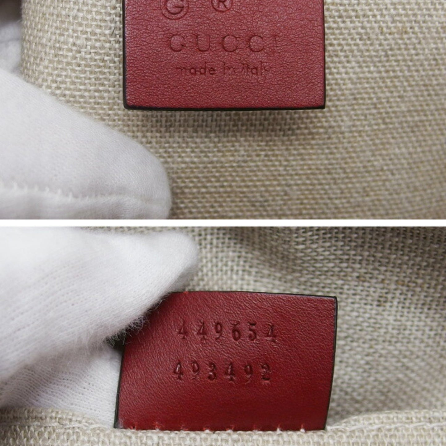 Gucci Red Leather Dome