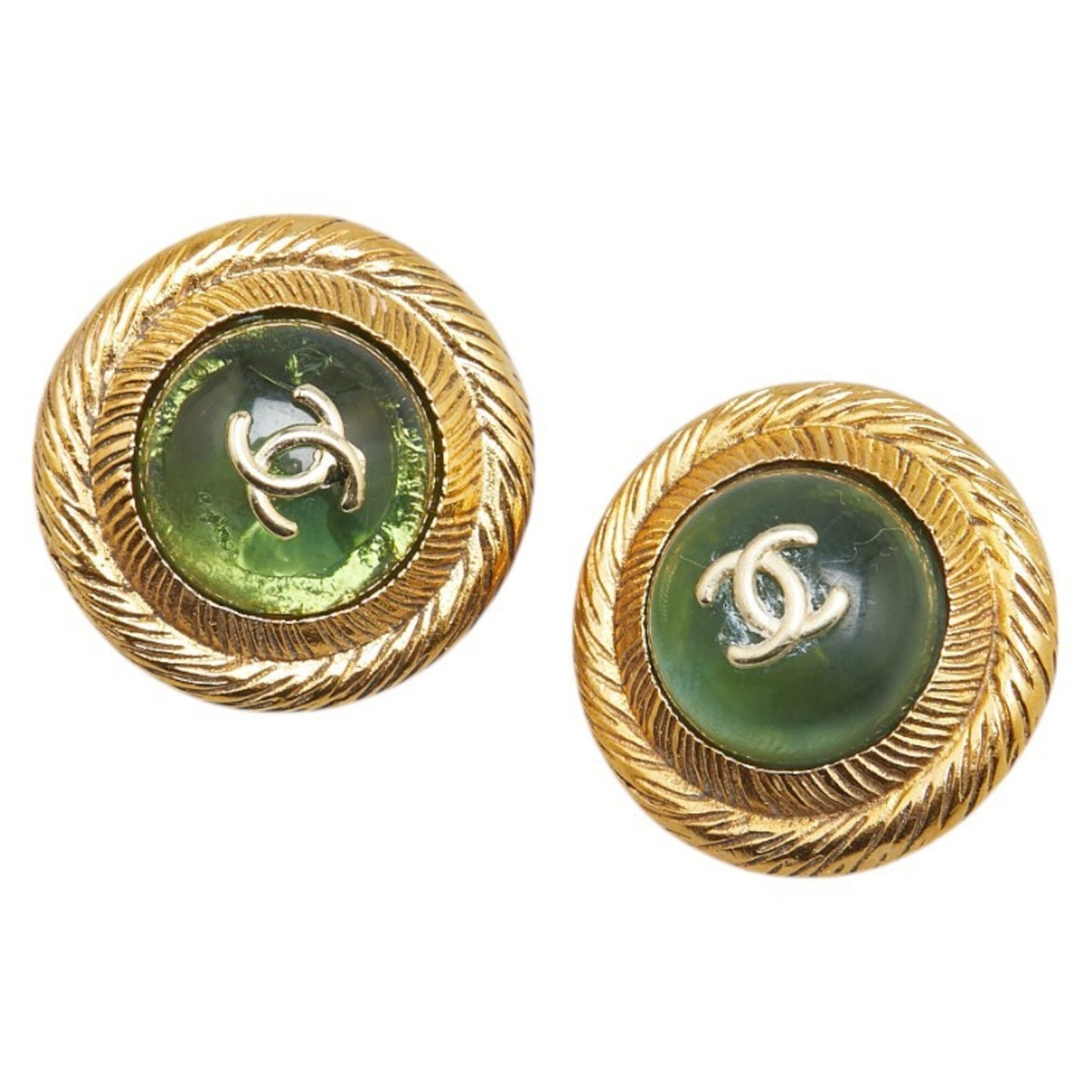 Chanel Gold Gold Plated Coco Mark