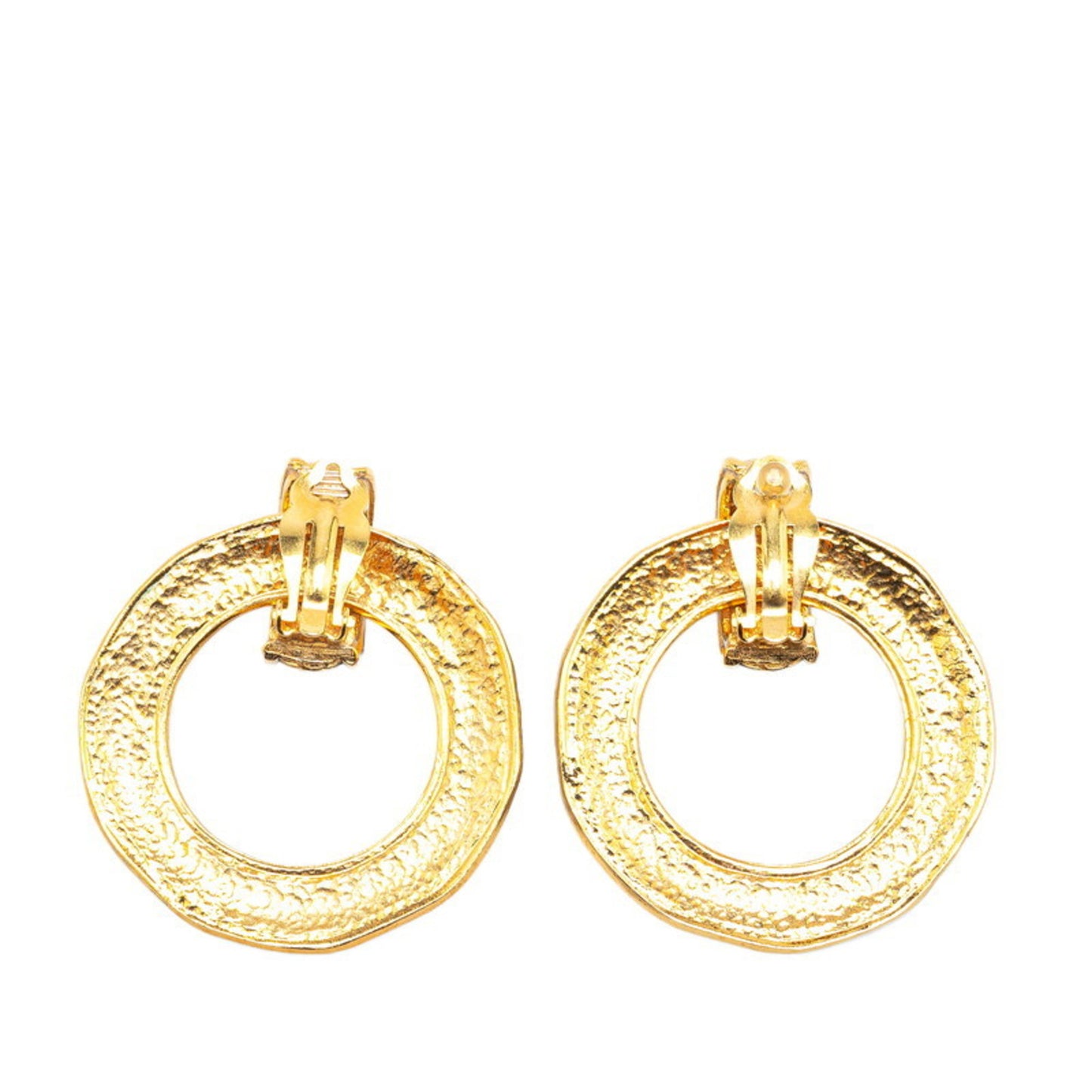 Chanel Gold Gold Plated Earring