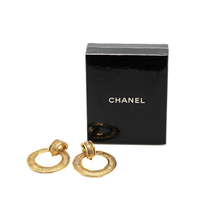 Chanel Gold Gold Plated Earring