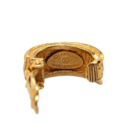 Chanel Gold Gold Plated Earring