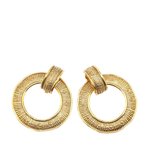 Chanel Gold Gold Plated Earring