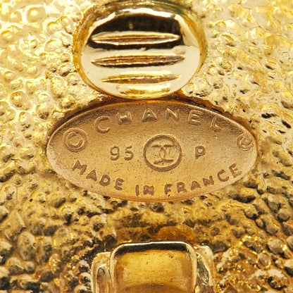 Chanel Gold Gold Plated Coco Mark