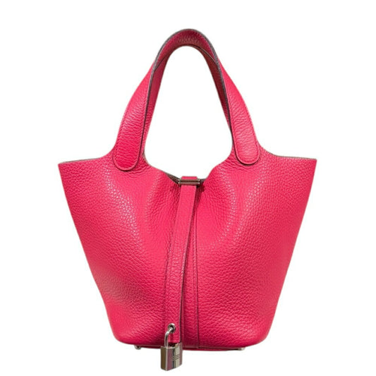 Hermès Pink Leather Picotin Lock