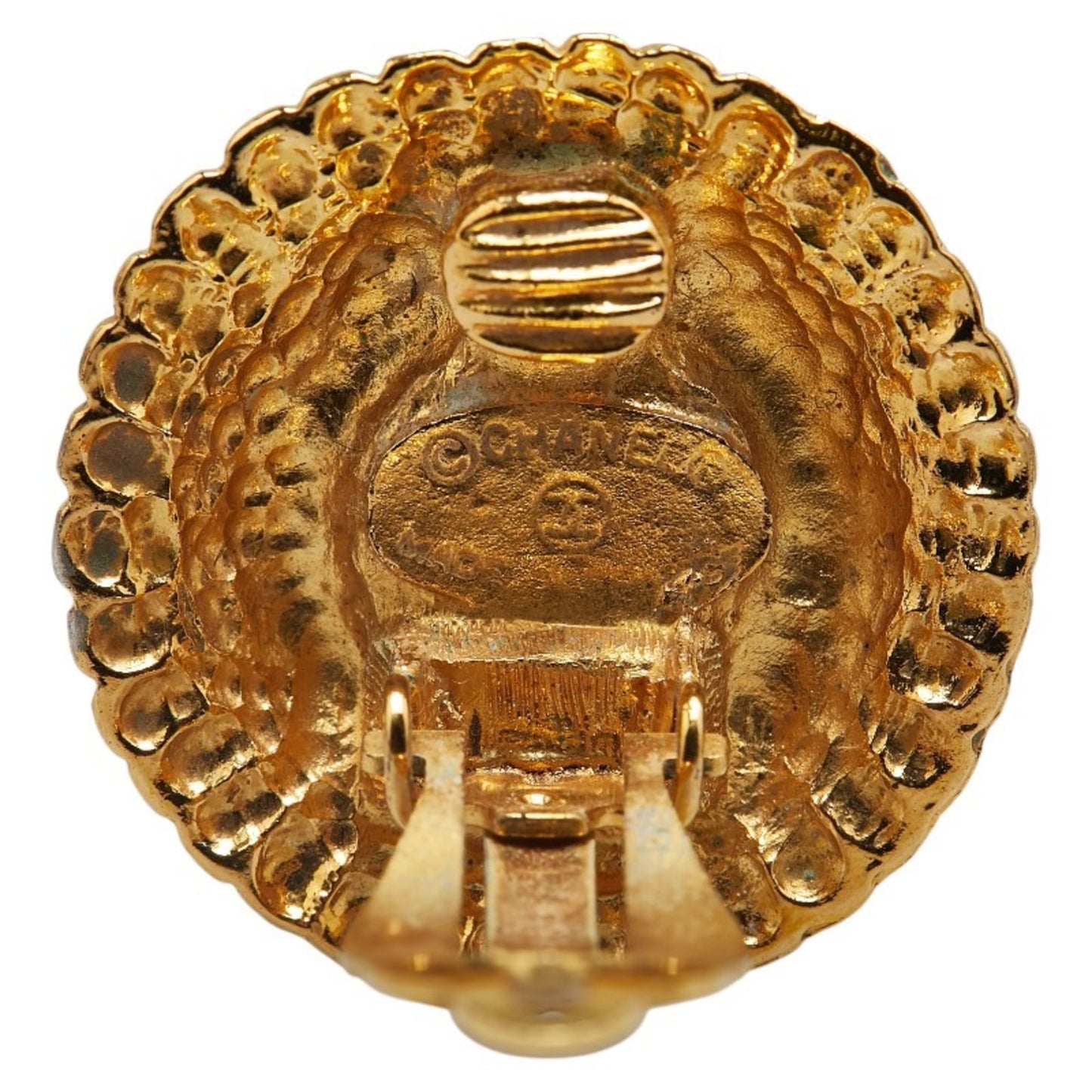 Chanel Gold Gold Plated Coco Mark