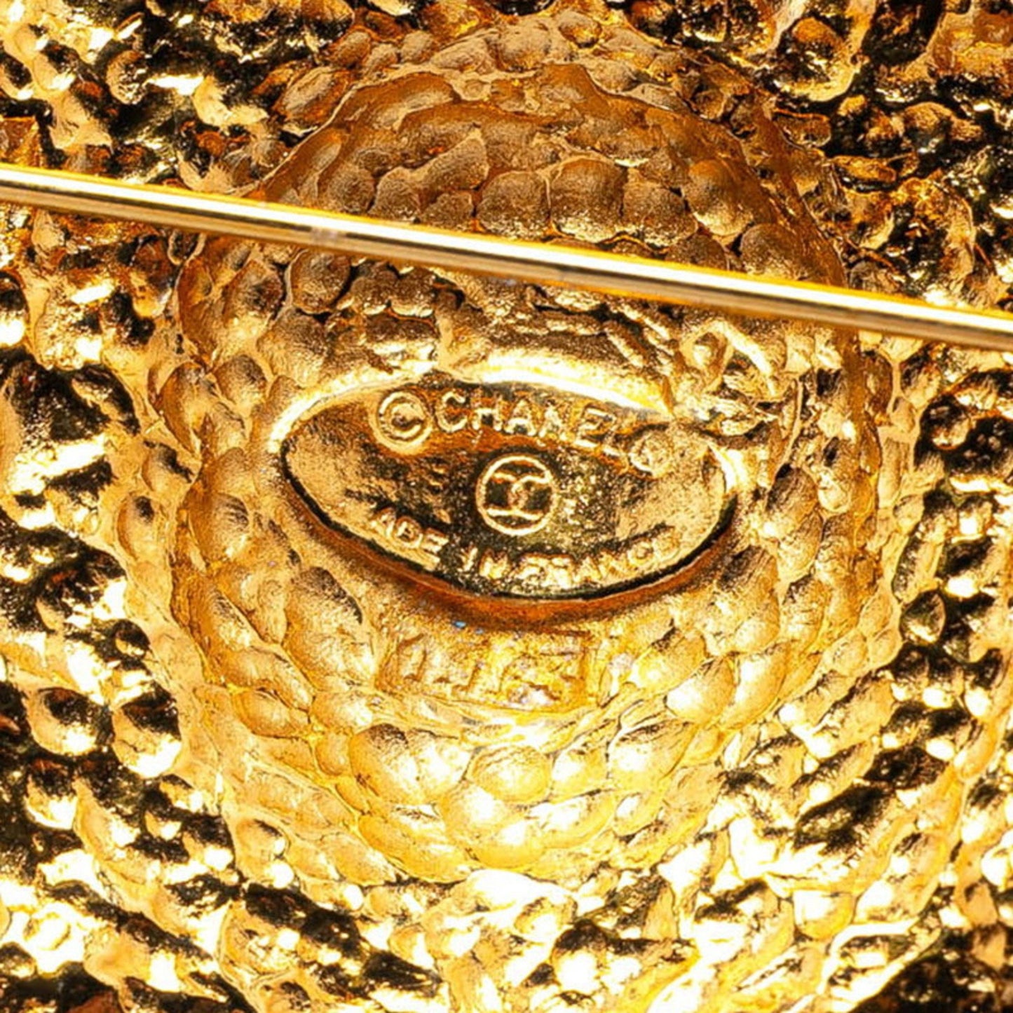 Chanel Gold Gold Plated Brooch