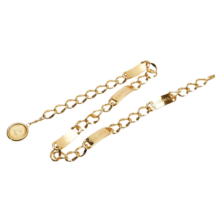 Chanel Gold Gold Plated Cambon