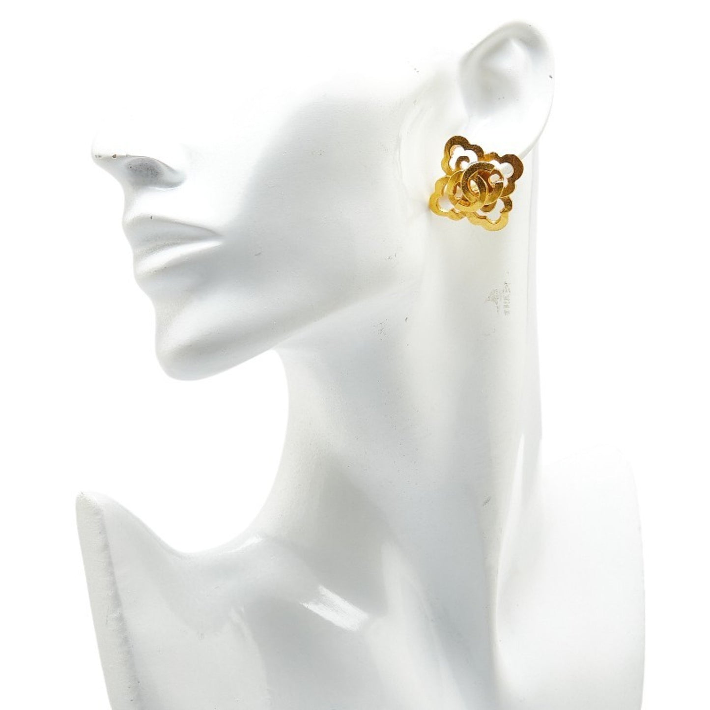 Chanel Gold Gold Plated Coco Mark
