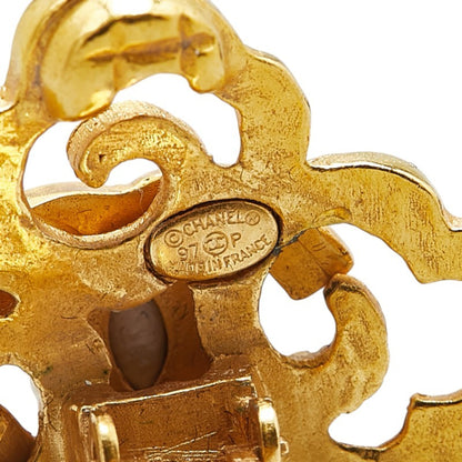 Chanel Gold Gold Plated Coco Mark