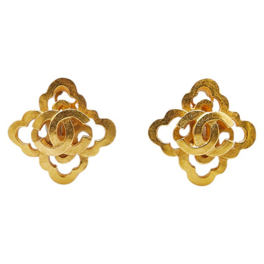 Chanel Gold Gold Plated Coco Mark