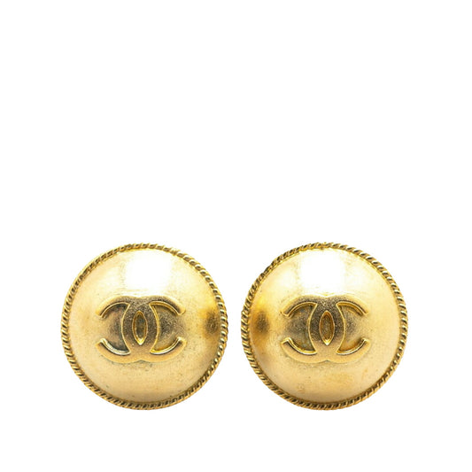 Chanel Gold Gold Plated Coco Mark