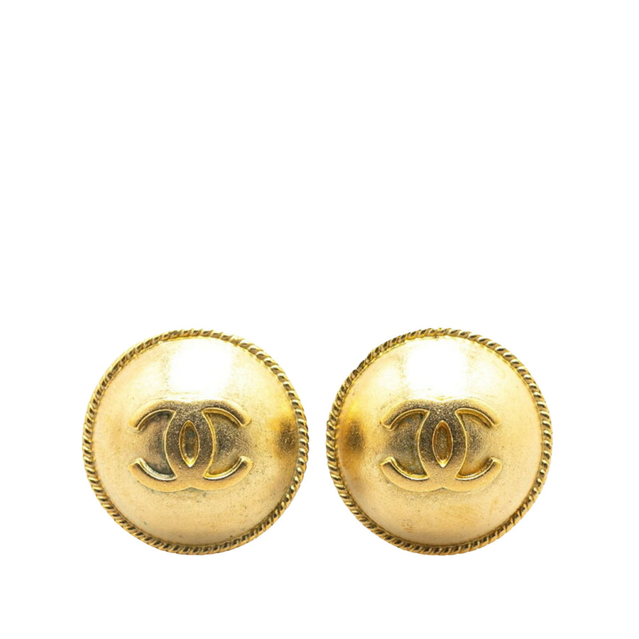 Chanel Gold Gold Plated Coco Mark
