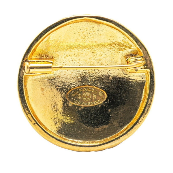 Chanel Gold Gold Plated Coco Mark