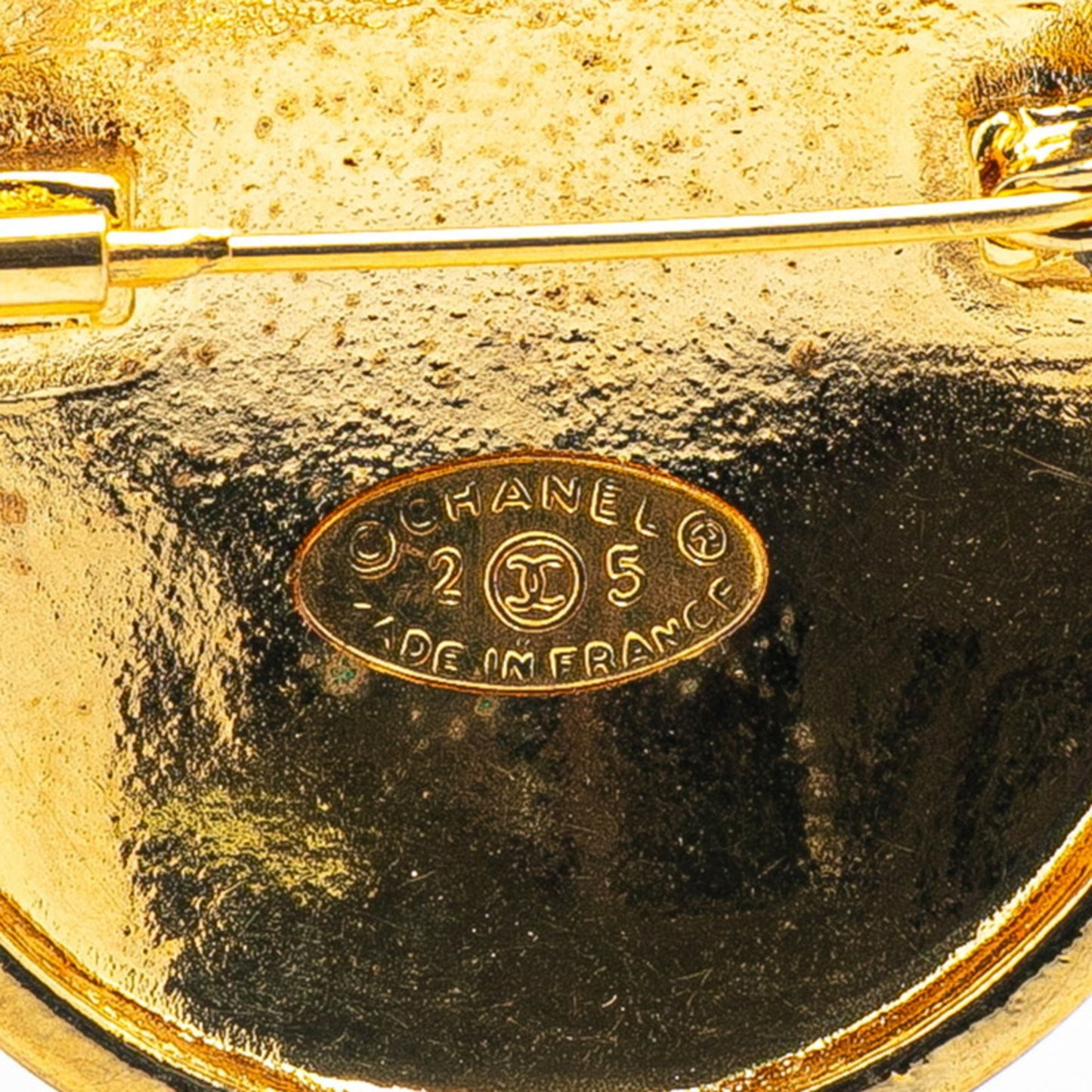 Chanel Gold Gold Plated Coco Mark