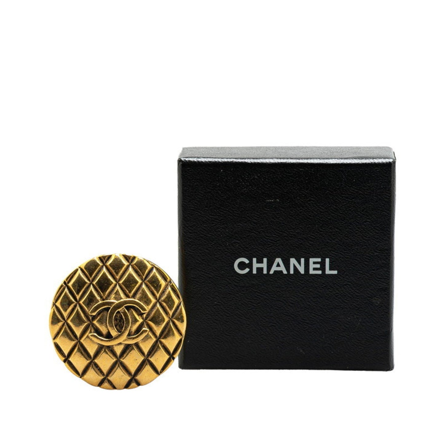 Chanel Gold Gold Plated Coco Mark