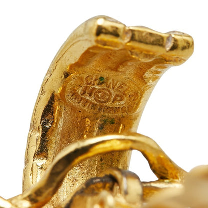 Chanel Gold Gold Plated Coco Mark