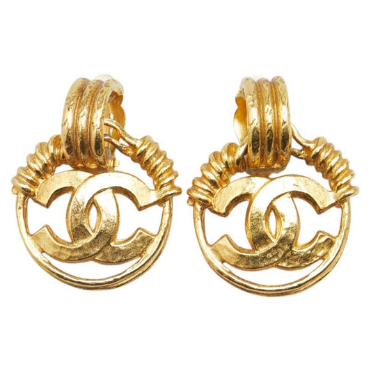Chanel Gold Gold Plated Coco Mark