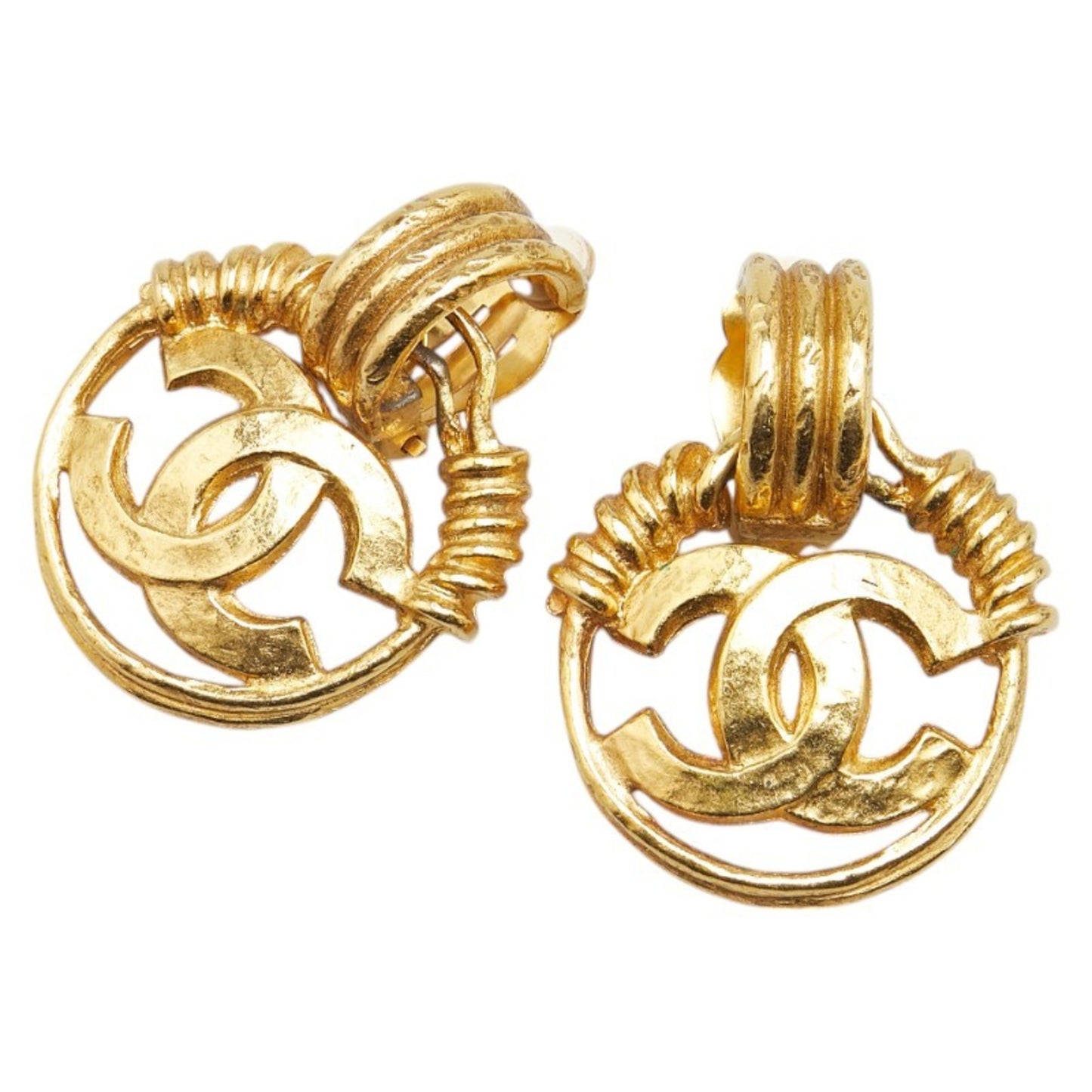 Chanel Gold Gold Plated Coco Mark