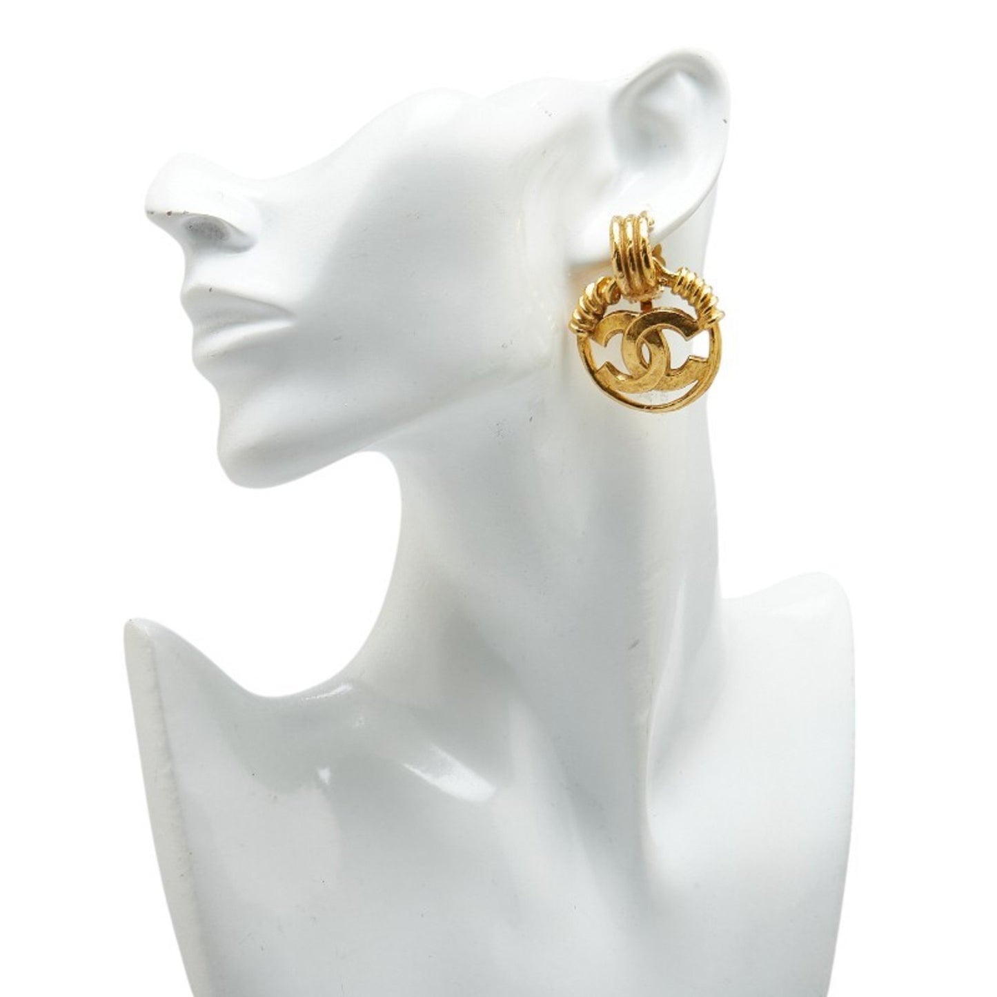 Chanel Gold Gold Plated Coco Mark