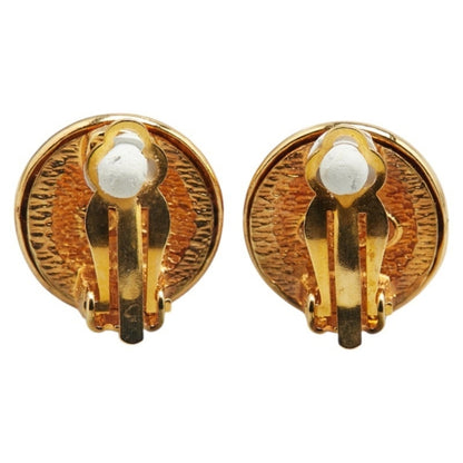 Chanel Gold Gold Plated Earring