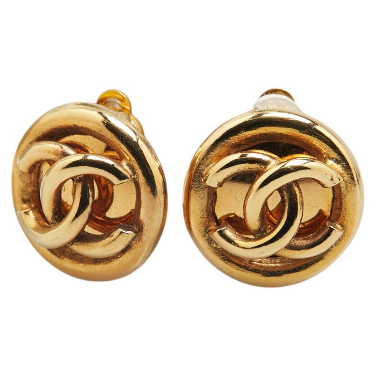 Chanel Gold Gold Plated Coco Mark
