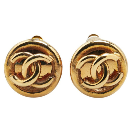 Chanel Gold Gold Plated Coco Mark