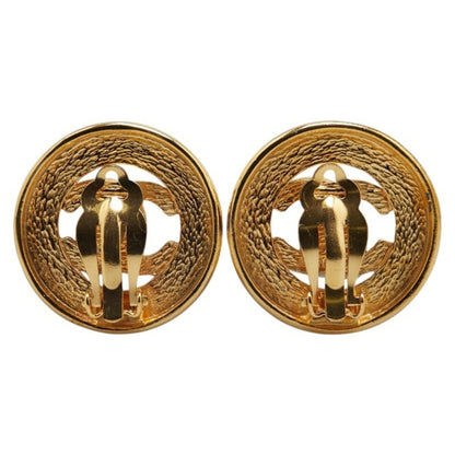 Chanel Gold Gold Plated Earring