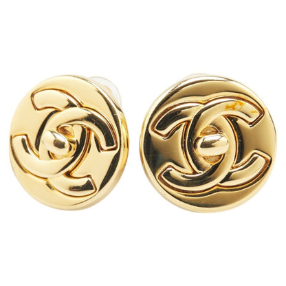 Chanel Gold Gold Plated Coco Mark